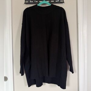 Free People Oversized Tunic Rib-Hem Sweater - size M